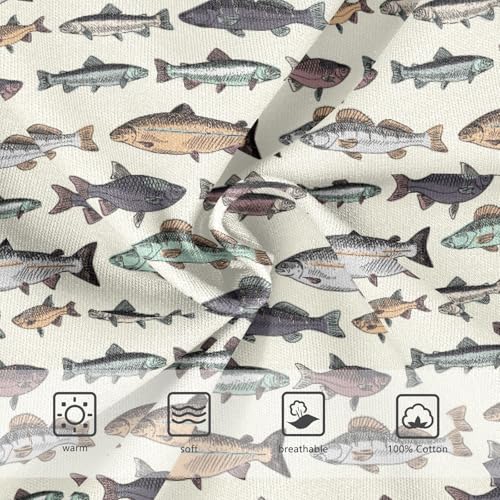 Boys' Exclusive Briefs Toddler Underwear 95% Combed Cotton Boxerbriefs 2T School Of Fish 1043