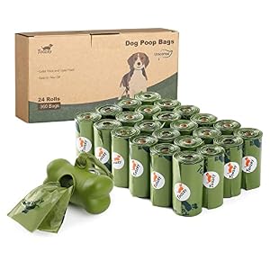 Toozey 360 Stück Hundekotbeutel mit Beutelspender, Auslaufsichere Kotbeutel für Hunde ohne Duft, Hundetraining Zubehör
