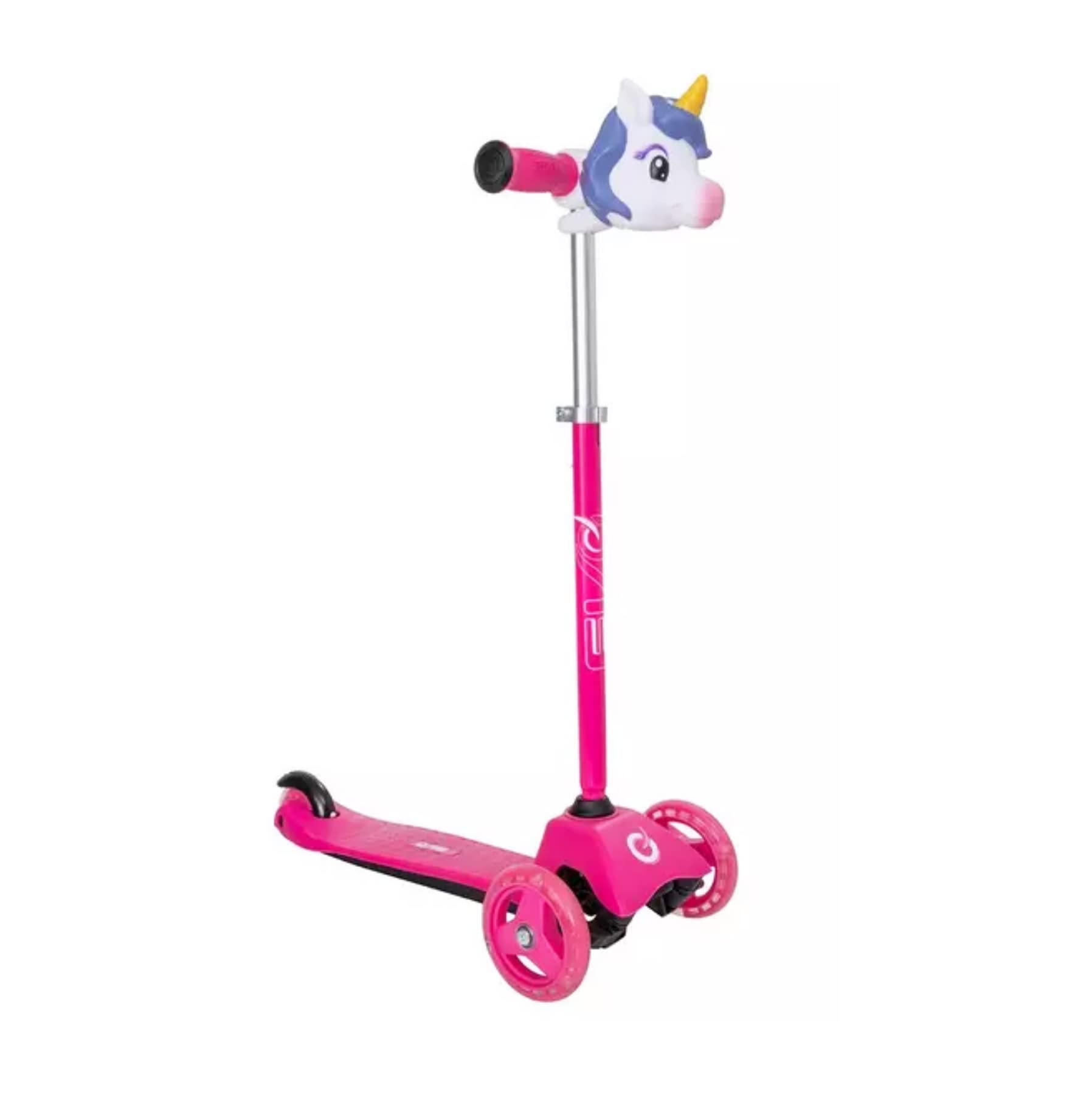 EvoLight Up Mini Cruiser Scooter Light Up Wheels For Kids | Kids Push Scooter With Adjustable Height Handles | Childrens 3-Wheeled Scooter | Kick Scooters For Kids 2+