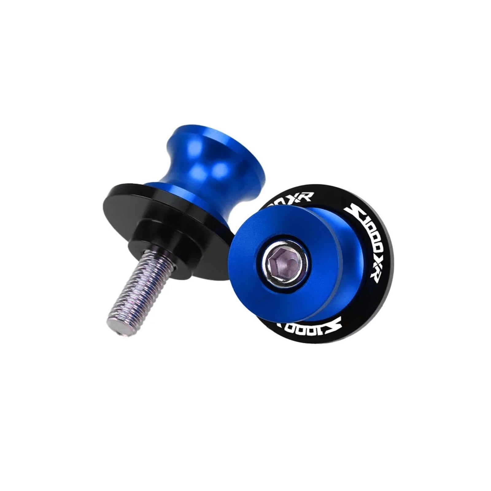 Fsjgbnhokvn 8Mm-Blue Motorcycle Paddock Stand Spool Sliders For S1000xr S1000xr 2019 2020 2021 2022 2023 8Mm Motorcycle Accessories M8 Swingarm Spools Slider Stand Screw(8Mm-Blue)