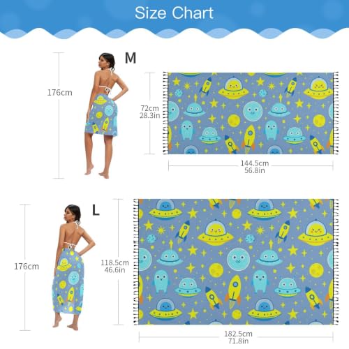 Tunica playera de alienígenas para cubrir el bañador con comodidad 7