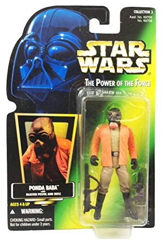 1996 Hasbro Star Wars Ponda Baba Card Holo Foil - vue 3