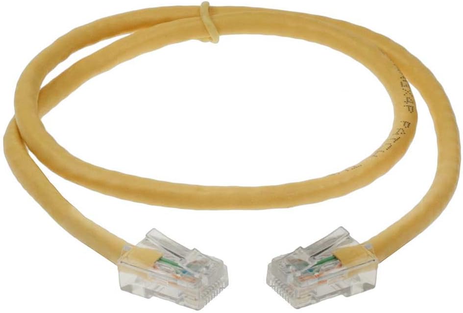 SF Cable 100ft Cat 6 Non-Booted Unshielded (UTP) Ethernet Network Cable, RJ45 Plug, 550Mhz Snagless Patch Cable, 24AWG 4pair Stranded Copper Wire - Green