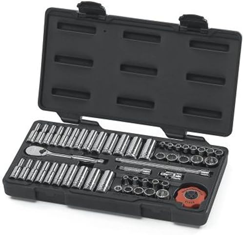 Miniatura 8 de GEARWRENCH Juego de herramientas mecánicas estándar y profundas, métricas de 22 piezas de 6 y 12 puntos, métrico - 80327