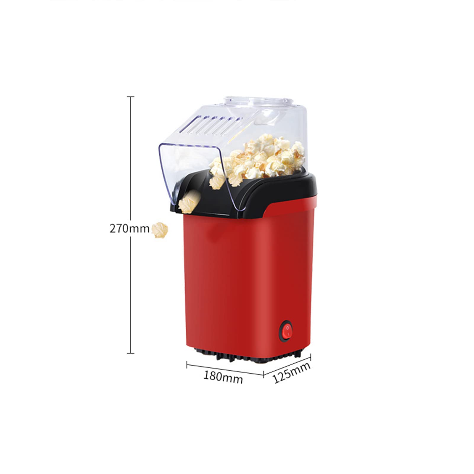 Maszyna do popcornu, maszyna do popcornu, elektryczna maszyna do popcornu, 1100 W, elektryczna maszyna do popcornu, do kina domowego, zdrowa i zdrowa maszyna do popcornu