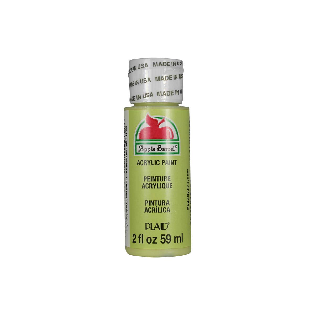 Apple Barrel Acrylic Paint Light Leaf Green 2 oz | Non-Toxic Craft Paint for Beginners - main product image
