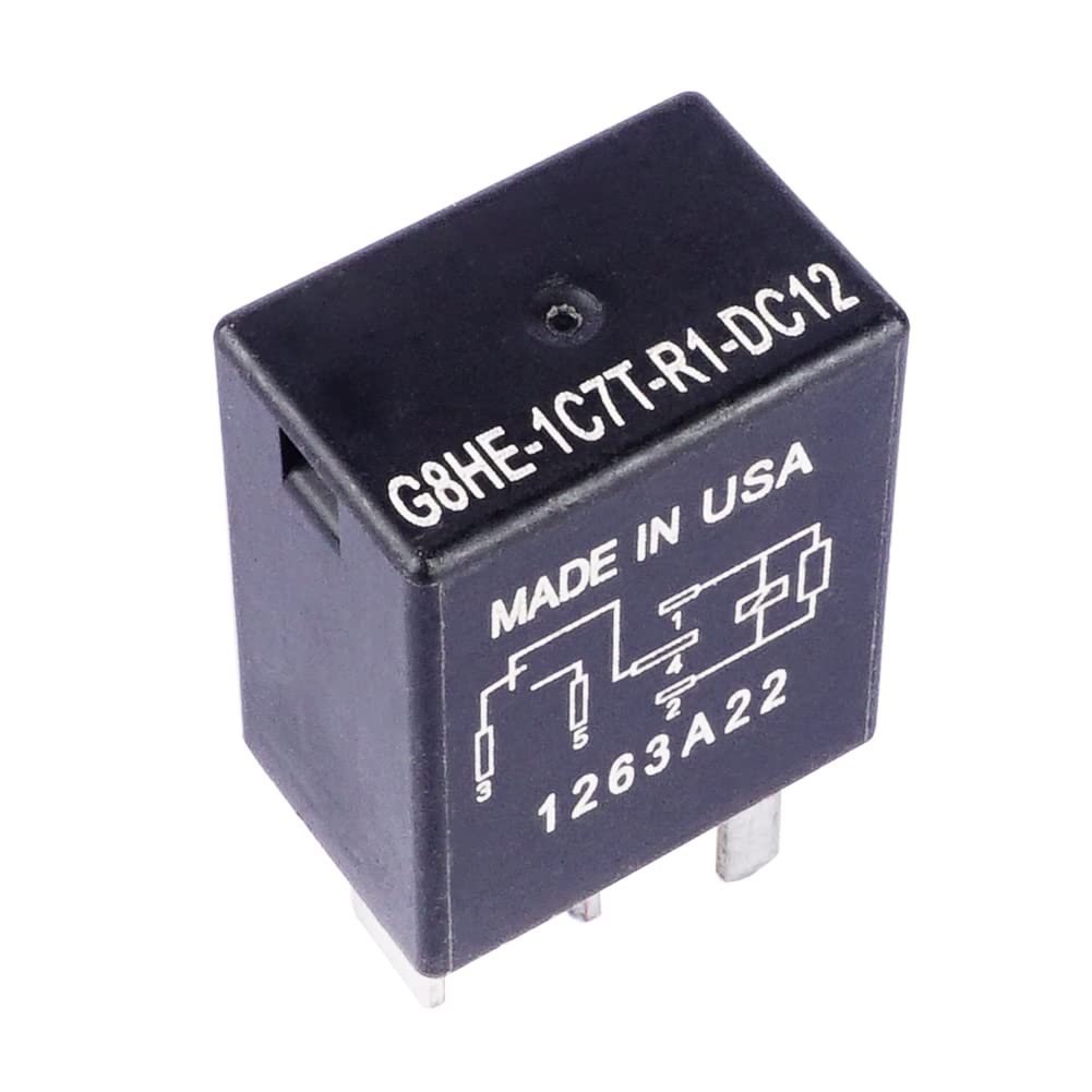 Amazon.com: G8HE-1C7T-R1-DC12 20A 12V 5Pins SPDT Automotive Power Relay ...