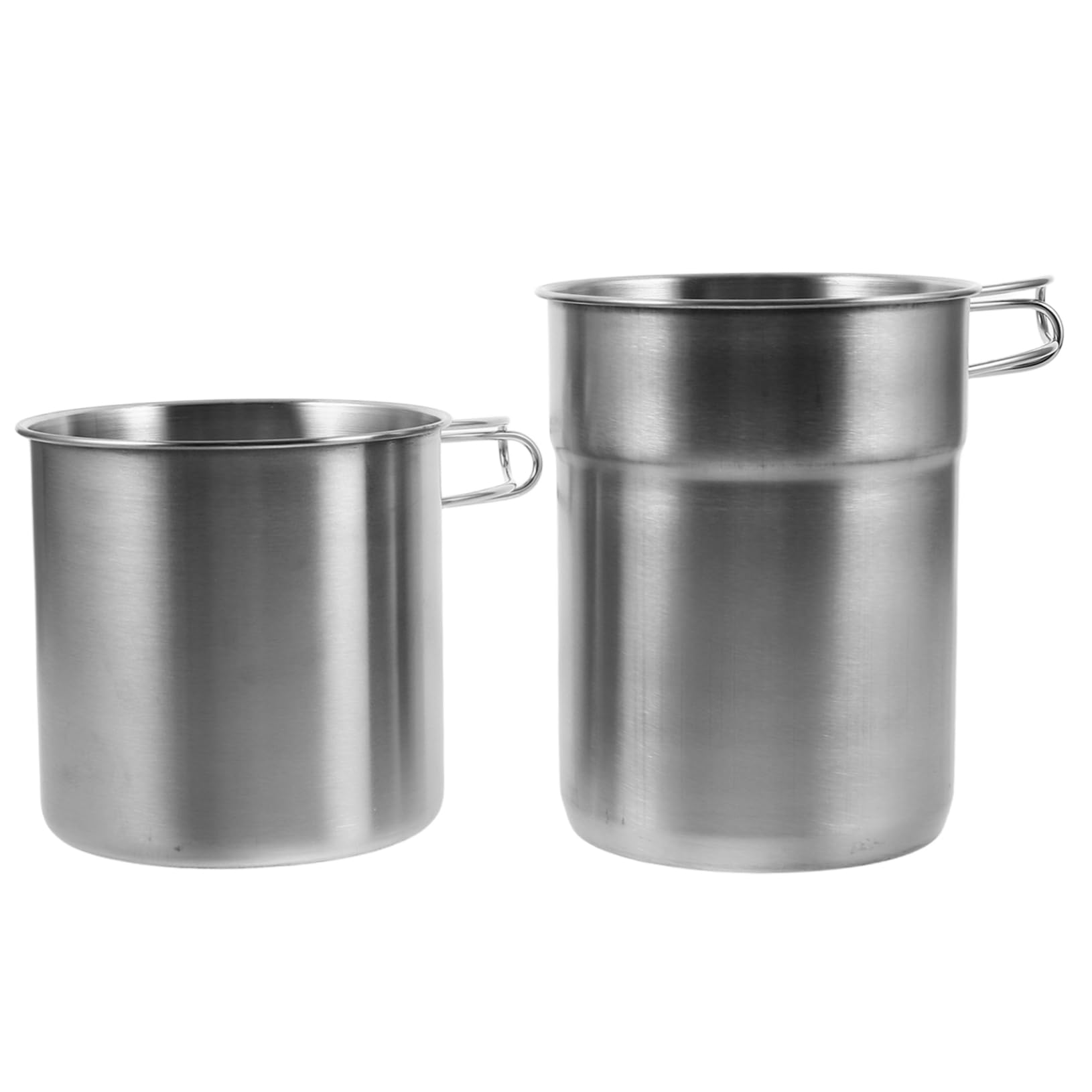 Yardwe 2 Stück Faltbecher mit Griffen Teiliges Set für Camping und Outdoor Aktivitäten Leicht und Stapelbar für und Wanderungen Gefertigt