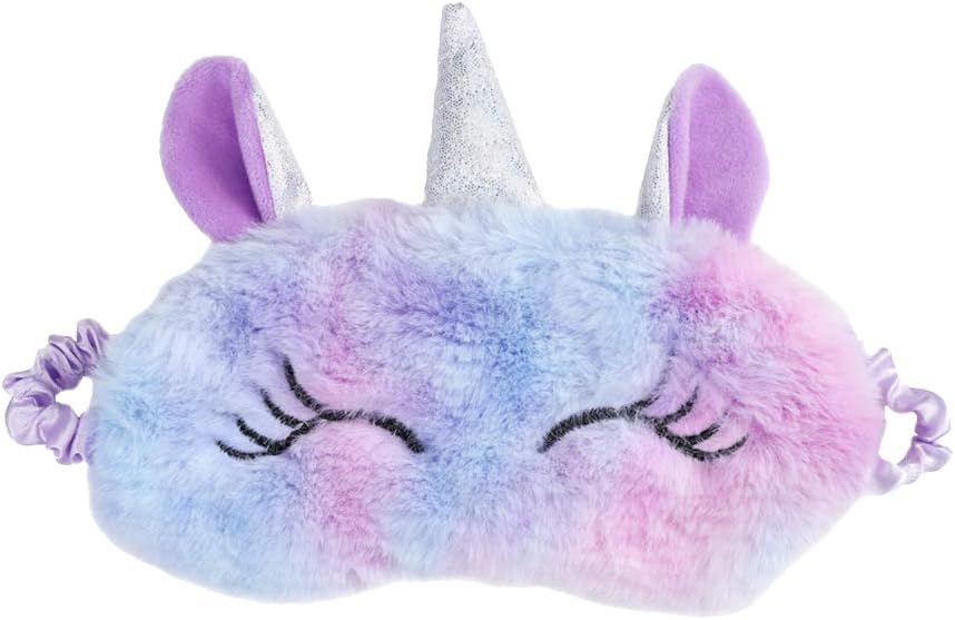 Fenical - Parche de peluche de dibujos animados para el ojo, para niñas, color rosa