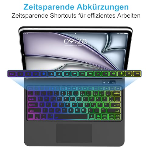 JADEMALL Magic Keyboard Hülle für iPad Air 13" M4 2026/M3 2025/M2 2024 – Ansicht 5
