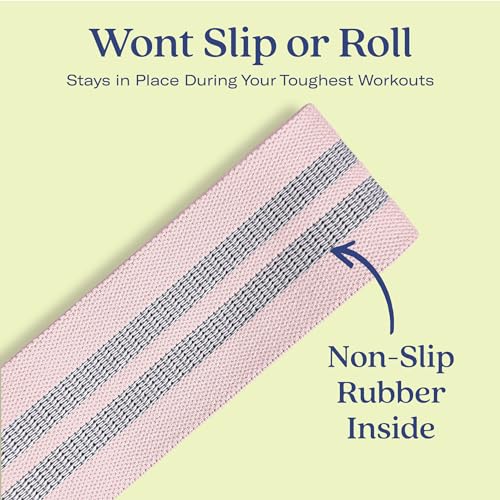 ALTA Booty Bands for Women - Premium Non-Slip Fabric Resistance Bands for Working Out - Cloth Resistance Bands for Legs, Fabric Exercise Bands, Leg Bands for Working Out Women, Looped Hip Bands Set - Image 6