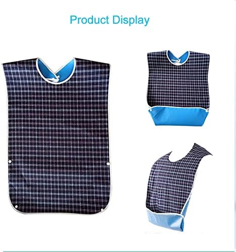Adult Bibs (3 Pack), Adult Bibs for Men The Eldly Bib Washable Dining Bibs for Elderly Men Women Red,Green,Blue