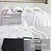 MIZGI Premium Velvet Hangers Pack 50 Pcs Heavyduty - Non Slip Slimline - Velvet Suit Hangers White - Gold Hooks,Space Saving Clothes Hangers