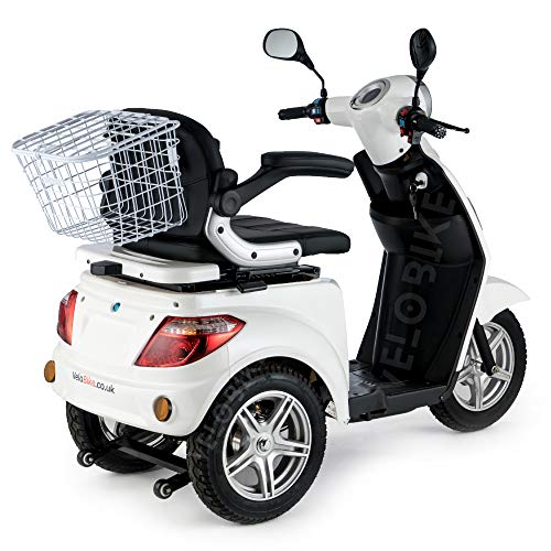 Ztech Elektromobil, E-Mobil, Seniorenfahrzeug, Elektroroller Erwachsene E-Dreirad, 12 Km/h (Weiß) – Bild 5
