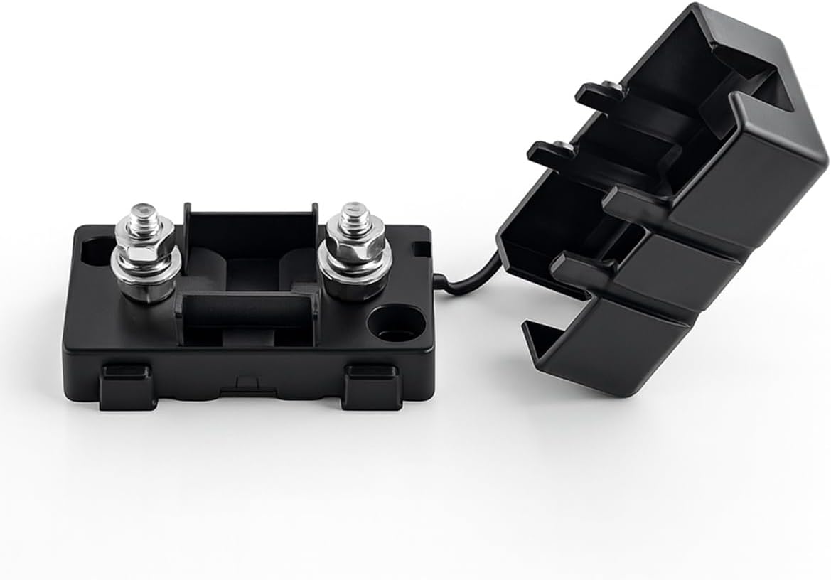 2PCS 80Amp Car AMI/Midi Fuse Holder Kit, High Current Bolt-on Fuse with Cover, Automotive Replacement Accessories, Universal for Buses Truck Construction Vehicles