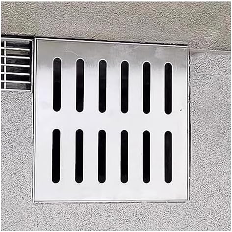 Tapa De Drenaje De Suelo Cuadrada | Juego De 2 Piezas De Plástico PVC Para Baño, Jardín Y Exterior