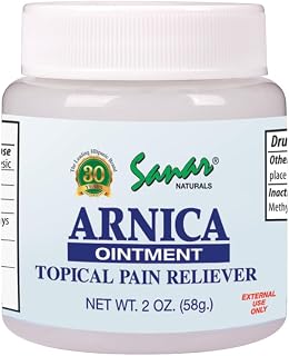 Sanar Naturals Clear Arnica Ointment 2 oz - for Pain Relief and Bruises – Soothing Relief of Muscles Soreness, Joint Pain, Lower Back Pain, and Body - with Menthol and Camphor