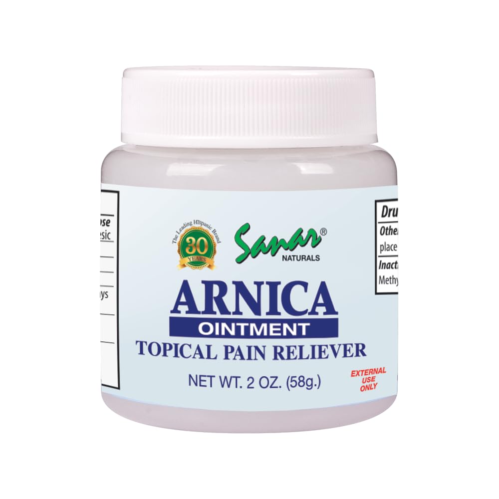 Sanar Naturals Clear Arnica Ointment 2 oz - for Pain Relief and Bruises – Soothing Relief of Muscles Soreness, Joint Pain, Lower Back Pain, and Body - with Menthol and Camphor