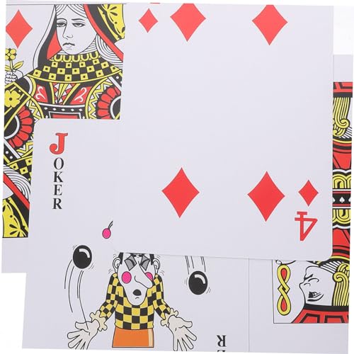 BESTonZON Große Spielkarten XXL Pokerkarten Aus Beschichtetem Papier Partyspiel Für Altersgruppen Familienunterhaltung Requisiten Und Tricks – Bild 8