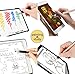 Mixoo 2-in-1 Precision Disc & Fiber Stylus with Replaceable Tips for Capacitive Touch Screen Devices (Black/Rose Gold)
