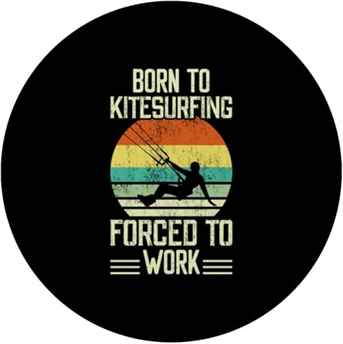 Miniatura 3 de Kitesurf but forced to work Water Sports Kitesurfing PopSockets Standard PopGrip