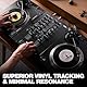 Reloop RP-7000 MK2 – Professioneller DJ Plattenspieler mit Upper Torque Quartz Direktantrieb, neuer Tonarmbasis, S-Tonarm, hochauflösende Pitch Sektion mit digitalem Fader, schwarzmetallic