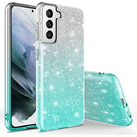 Samsung Galaxy S22 Case, Rosebono Cute Fashinon Slim Luxury Shinning Sparkle Bling Classy Glitter Sparkle Girl Girly Women Protective Cover for Samsung Galaxy S22 Cover
