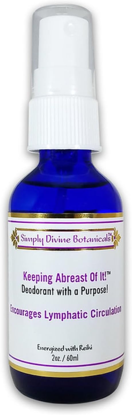 Simply Divine Botanicals Keeping Abreast Of It Crystal Ally Natural Deodorant Spray with Essential Oils, 2 oz