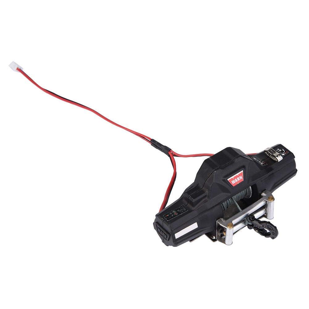 Verricello RC, Doppio Motore Potente con Cingoli Metallici Scala 1/8, Argano per Veicoli Telecomandati, for Appassionati Modellismo Off-Road e Soccorso in Terreni Difficili