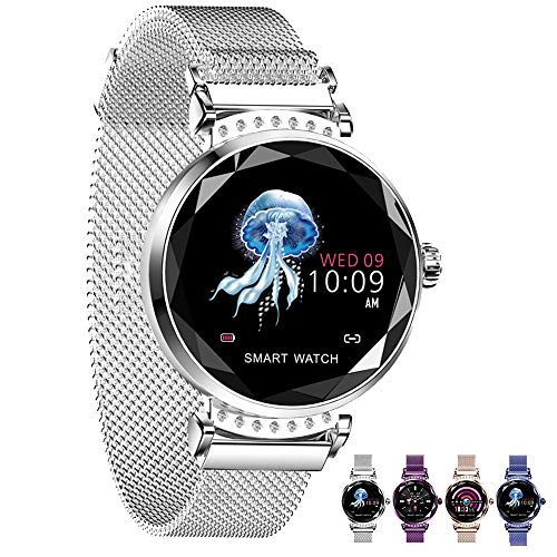 FromPRO Smart Watch-Activity Tracker Pedometer for Walking Heart Rate Monitor,Fitness Tracker for Women Step Counter, Calorie Counter, Prediction of Physiological Period Fitness Tracker (Silver, one)