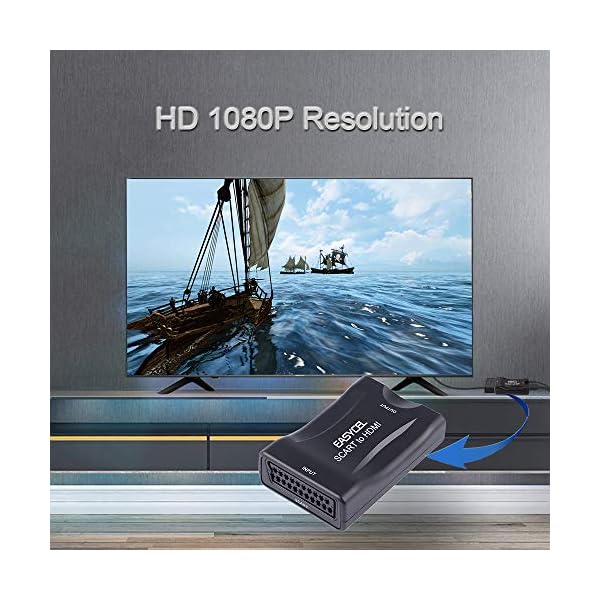 Scart auf HDMI Konverter, EASYCEL Scart zu HDMI Konverter, Scart to HDMI Adapter – Bild 7
