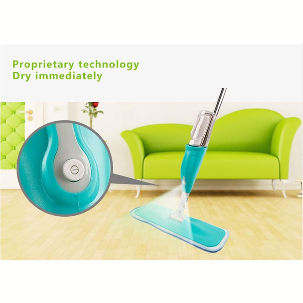 Fregona pulverizadora para Limpieza de Suelos, fregona Plana de Microfibra con Botella pulverizadora Recargable y Almohadillas Lavables