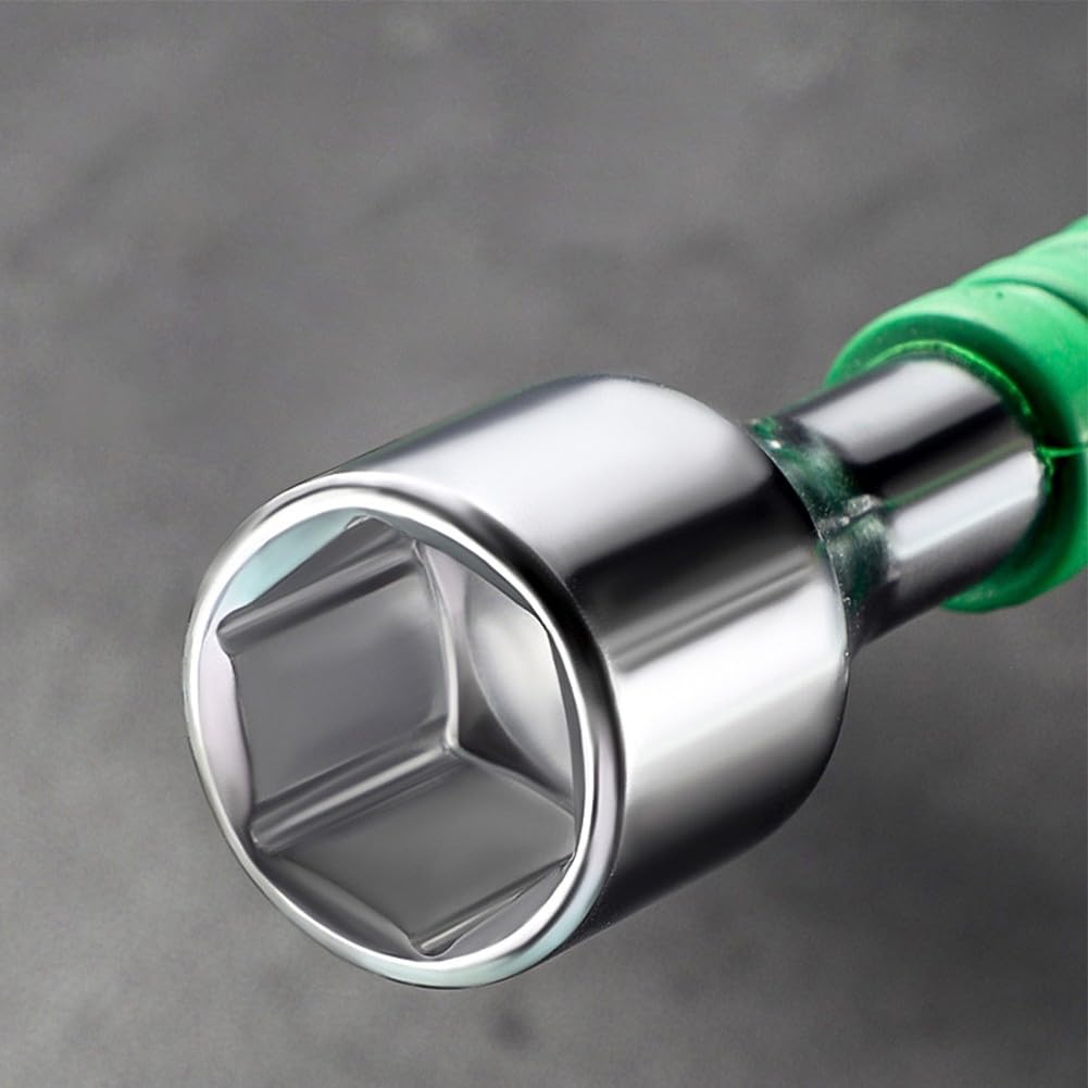 Llave de llanta de cuatro vías, llave de rueda cruzada, juego de llaves de 17/19/21/23 mm, acero resistente, mango de 35 cm para reparación de neumáticos de coche