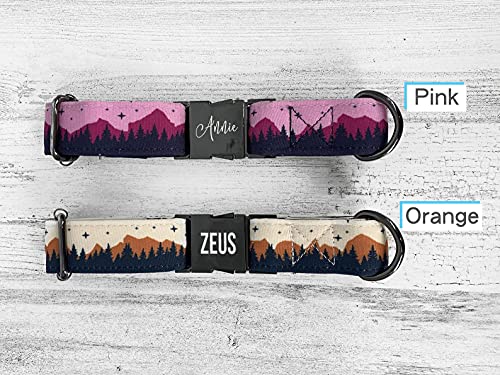 Generic Personalized Mountain Landscape Dog Collar W/Metal Buckle thumb #6