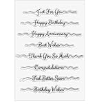 NZJ Just for You Love You Miss You Happy Anniversaryn - Tarjetas de sello transparentes para grabar en relieve, plantillas, manualidades, álbum de tarjetas, álbumes de recortes creativos (1)