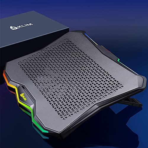 KLIM-Rainbow-Base-Refrigeradora-Portatil-RGB-11-a-17-Refrigerador-Portatil-Gaming-Ventilador-USB-Estable-y-Resistente-Base-de-Aluminio-Gran-compatibilidad-Nueva-2022