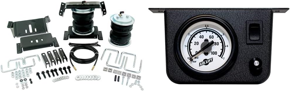 Air Lift 57399 LoadLifter 5000 Air Suspension Kit and AIR LIFT 25592 Load Controller II On Board Air Compressor System