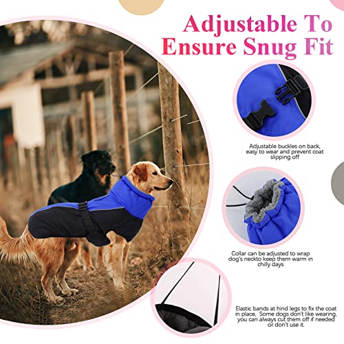 Iecoii Extra Warm Dog Coat Reflective Adjustable Dog Jacket Dog Winter Coat With Buckle Fleece Turtleneck Dog Jacket For Cold Weather Soft Winter Coat For Small Medium Extra Large Dogs #TOP2