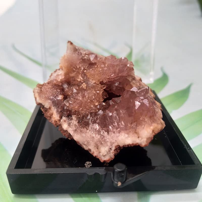 lleno de textura Cristales de amatista, piedra de amatista rosa Natural, cuarzo, cristal en bruto, geoda, decoración de habitación, cristales espirituales reales de amatista ( Color : A44 40g )