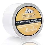 Protector versátil para muebles de gato – esta cinta se puede pegar en cualquier lugar que tu gatito arañe, desde tela y cuero sofás, hasta azulejos de vinilo y puertas barnizadas. Solo tienes que añadir un poco de esta cinta para proteger al instante tus muebles.