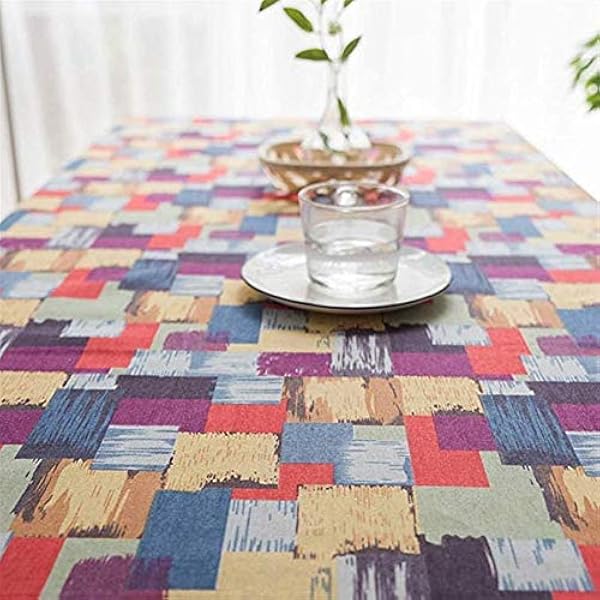 Rectangular Cotton Polyester Tablecloth 90 * 90cm - 140 * 240cm Table Cloth Dinning Kitchen Party Decoration (Size : 100x160cm)