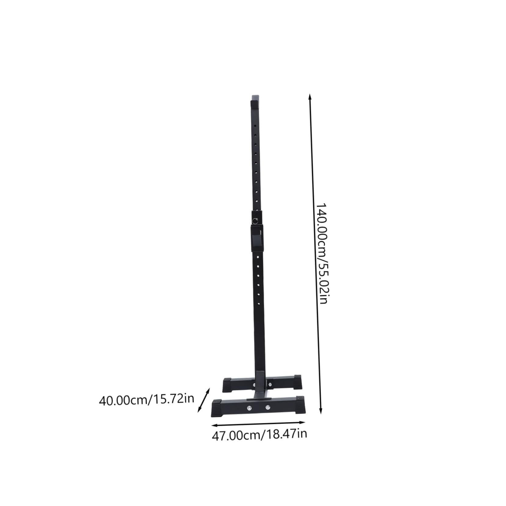 Yardwe Multifunctional Barbell Stand Steel Tube Rack Double Tube Shelf Barbell Holding Rack for Display