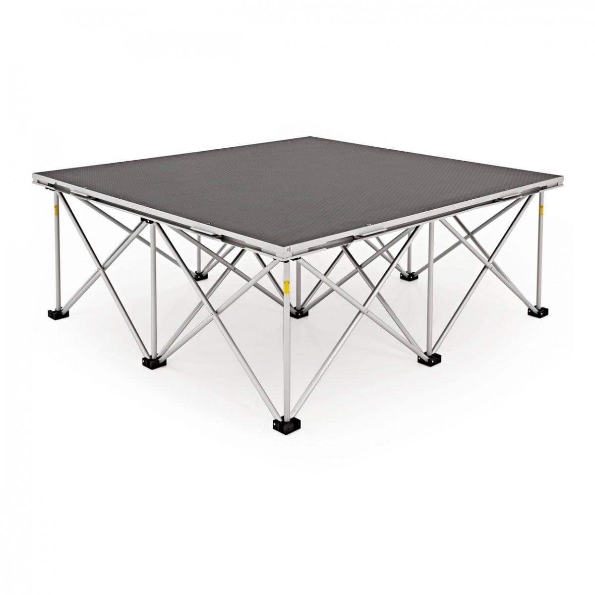 Praticable de Scène Modulaire Plateforme 1m x 1m avec Pieds Elévateurs 40cm | Podium pour Événements et Spectacles, Charge Maximale 800 kg, Surface Antidérapante
