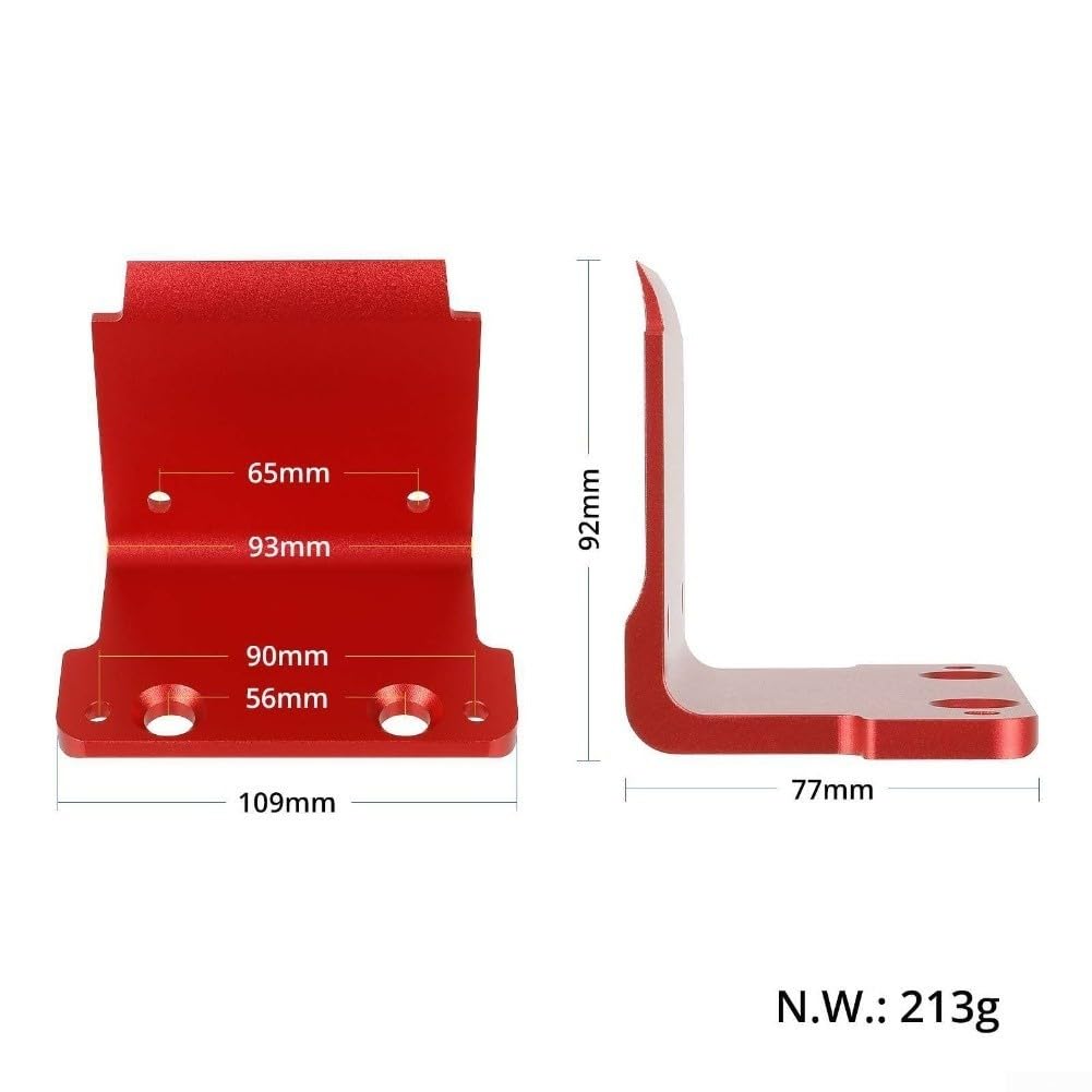 Protection anti-collision en alliage d'aluminium pour trottinettes Dualtron Thunder Victor Achilleus, accessoire de protection léger et résistant à l'abrasion, noir, (rouge)