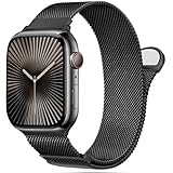 ORRLBB Strap Compatible with Apple Watch Straps Series 11 10 9 8 7 6 5 4 Ultra SE 3 2 49mm 46mm 45mm 44mm 42mm 41mm 40mm 38mm for Women Men, Magnetic Clasp Adjustable Metal Bands for iWatch