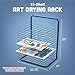 Creative Minds Marvel 15-Shelf Art Drying Rack for Classrooms and Art Studios, Heavy-Duty Tabletop or Wall Mount Art Rack with 15 Spacious Shelves, Blue