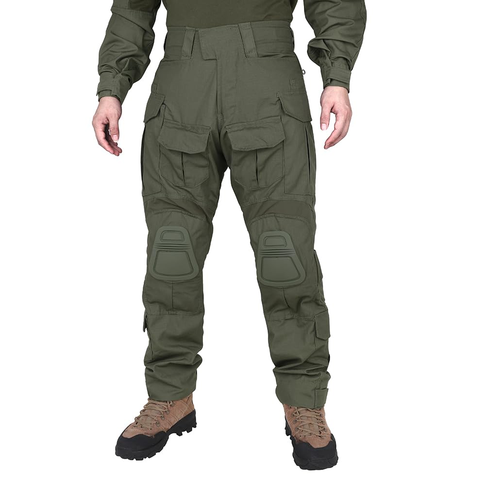 Pantaloni tattici da combattimento G3 da uomo, con ginocchiere, multitasche, militari, per attività all'aria aperta, softair e caccia