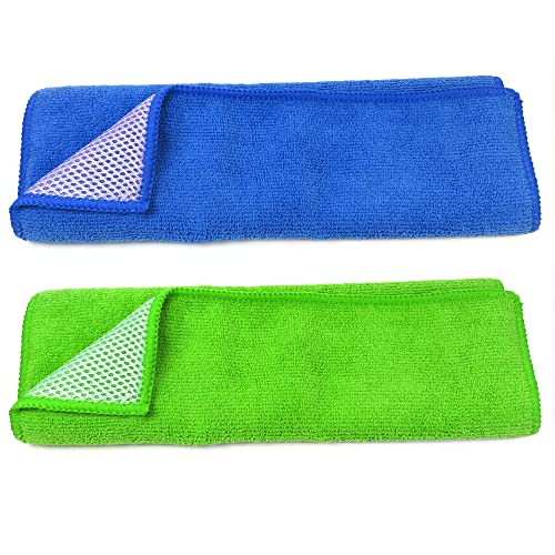 2 Pc Auto Detail Cloth Rag Wiper Windshield Clean Car Cleaner Microfiber 12