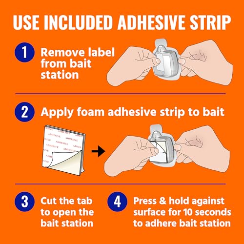 Image of TERRO Indoor Liquid Ant Baits with Adhesive Strips for Discreet Baiting - TERRO Ant Trap and Bait Station - - T334SR,8 Count (Pack of 12)