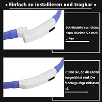 Zacro USB Tölthető Világító Nyakörv Kutyáknak és Macskáknak - 2 db-os Szett, 3 Féle Fénymóddal, Állítható Méret, Éjszakai Biztonság 2